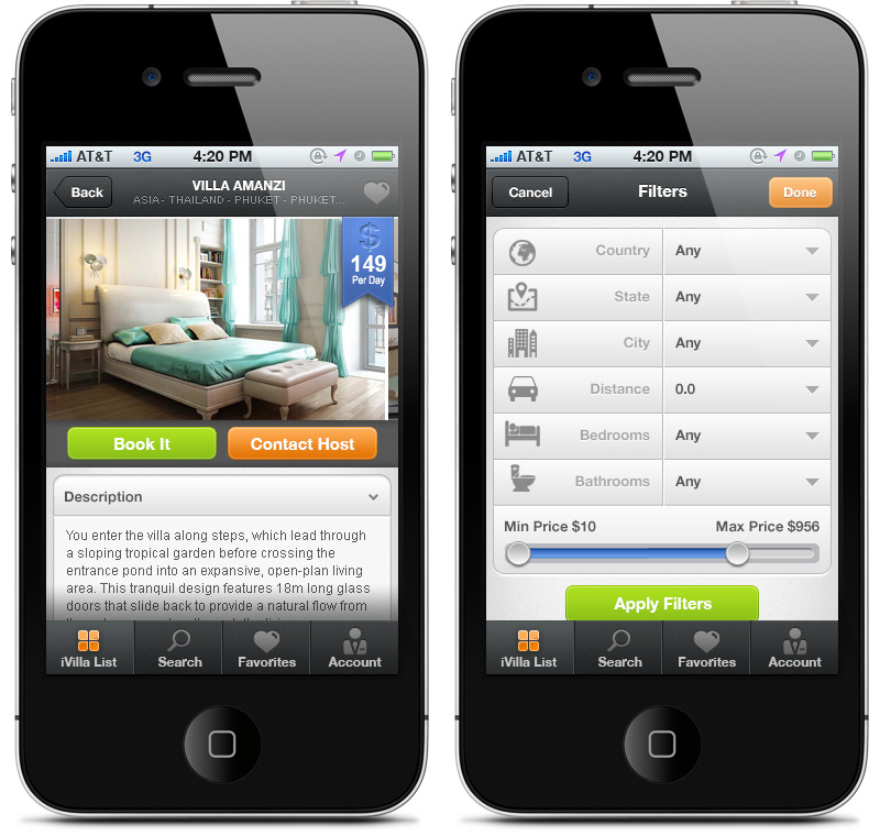 iphone app GUI UI app design