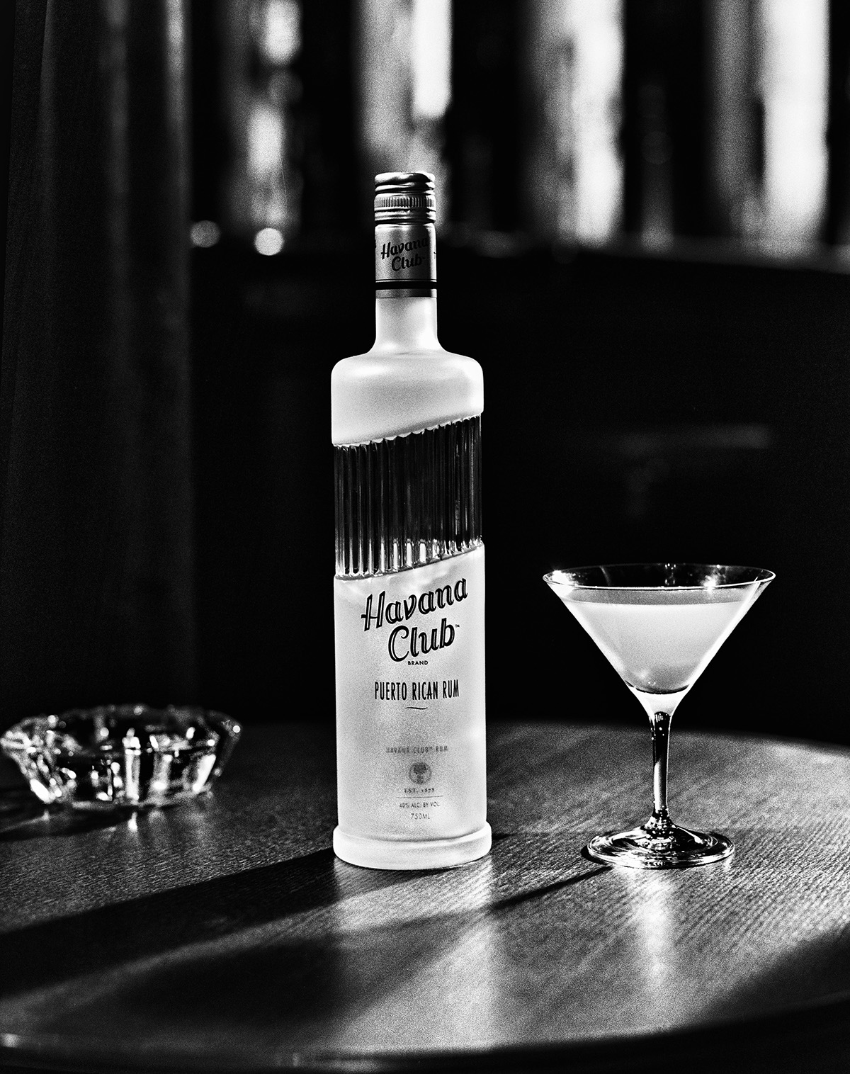 Steven Lyon Havana Club black and white retro image