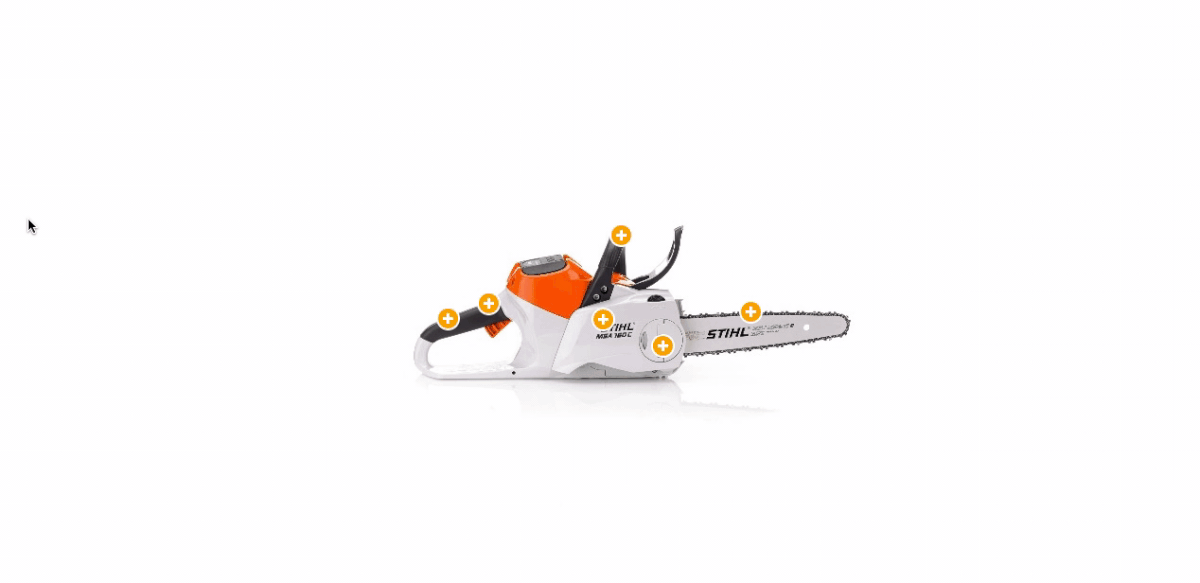 360 photography drill Photography  Product Photography Stihl tools constuction interactive design