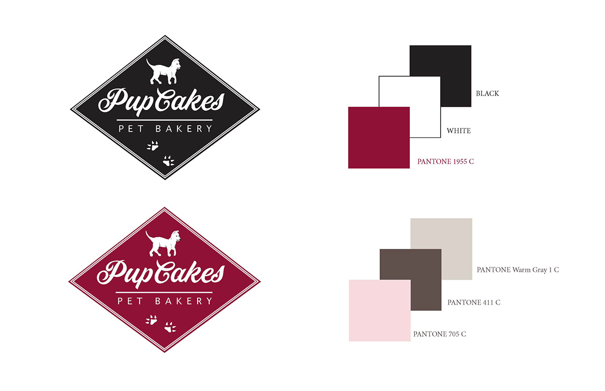 branding  pupcakes pet bakery cupcakes Packaging Store branding graphic design  packages products bakery