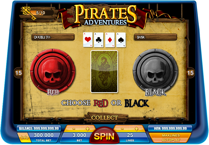 pirates slot adventures game Popup coin gold treasure