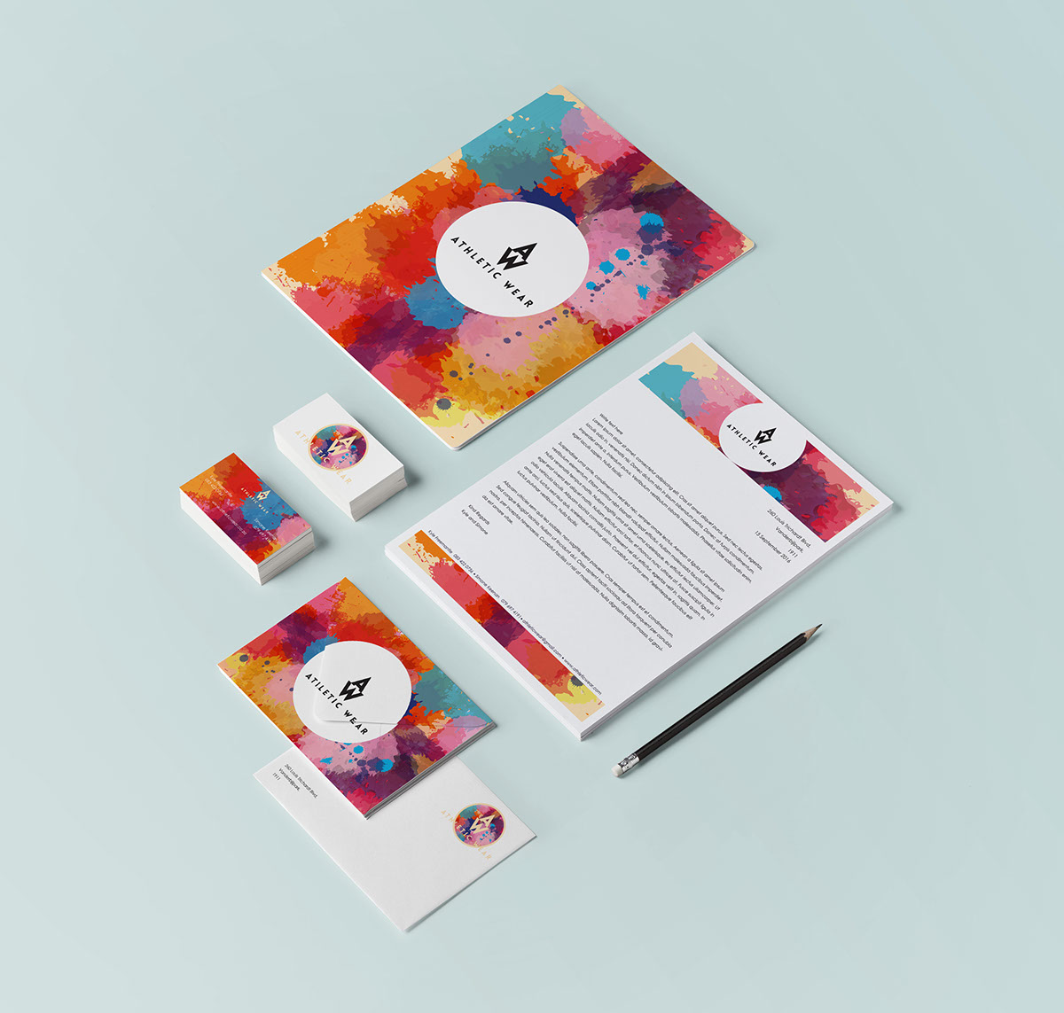 Logo Design letterhead business card Patterns company profile