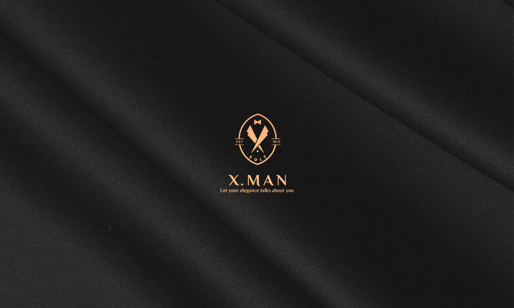 black brand branding  bronz Classic identity logo man suit tie