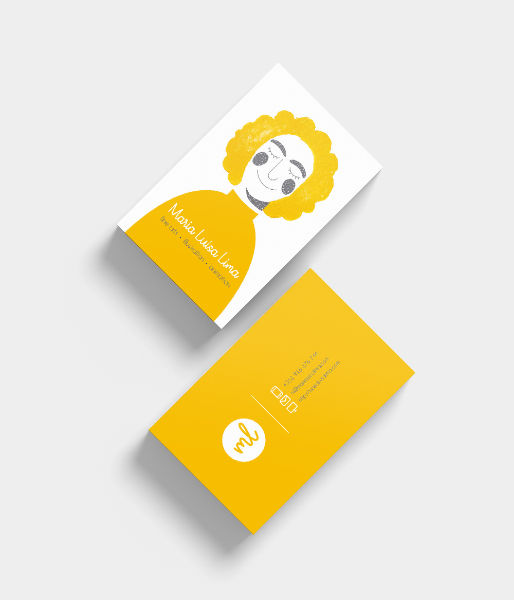 business card yellow linocut charbonnel aqua wash 360imprimir Personal Brand ILLUSTRATION 