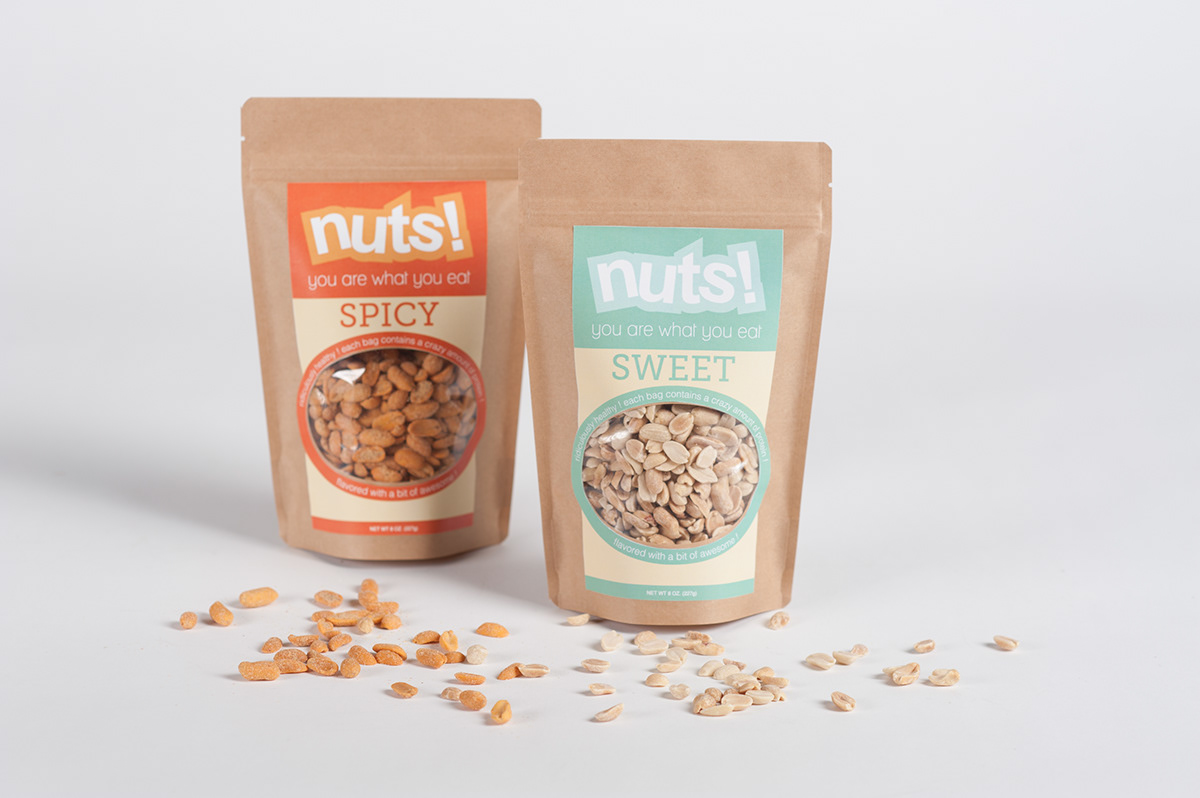 nuts  packagingdesign  design  graphicdesign  personality  quirky  fun  illustrator  SPICY