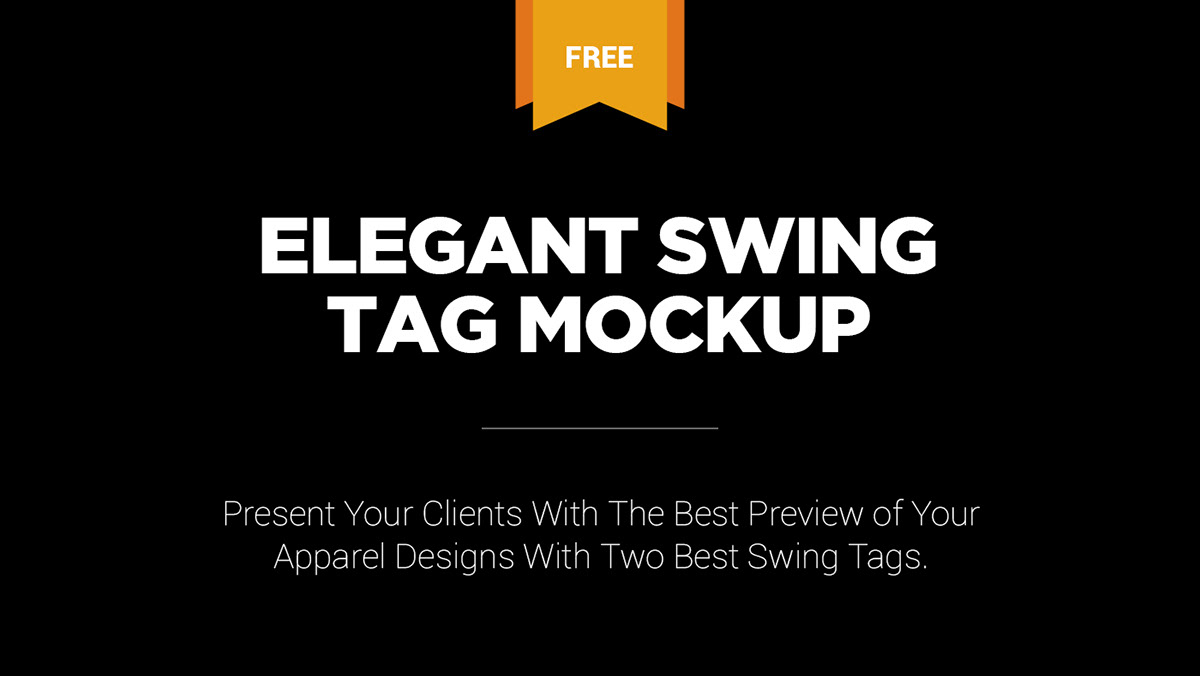 Download Free Swing Tag Mockup On Pantone Canvas Gallery PSD Mockup Templates