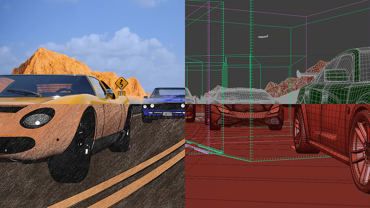 3D 3d modeling 3ds max 3d art mobile game Car simulator Racing game game design  art
