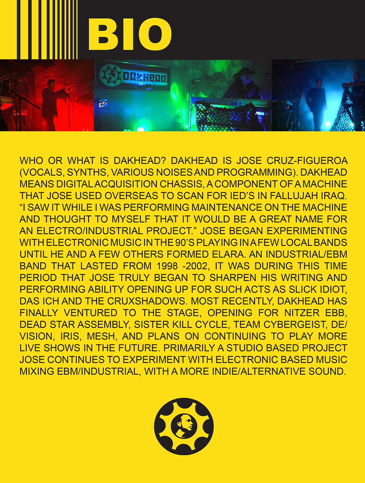 poster demo package design  Dakhead  electronic local alternative press kit Logo Design musician Promotion print