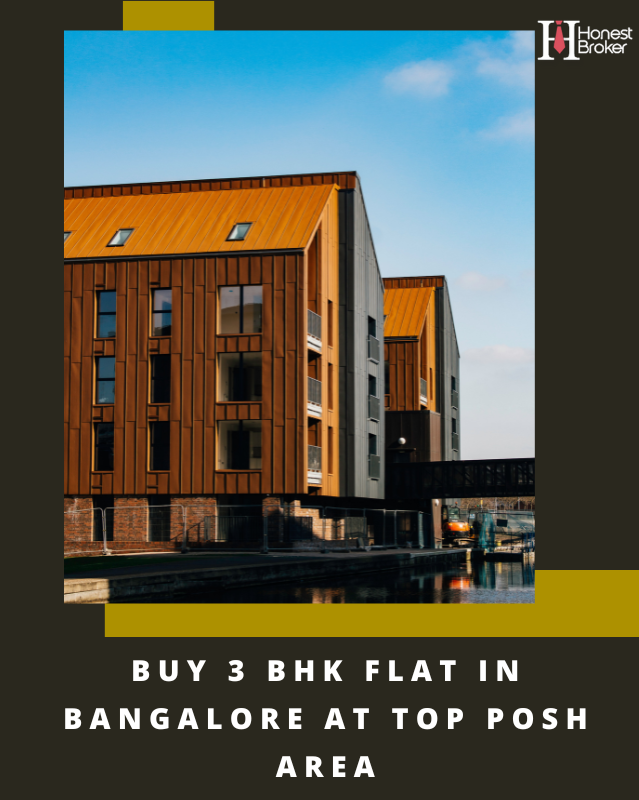 Buy 3 BHK flat in Bangalore at top posh area
