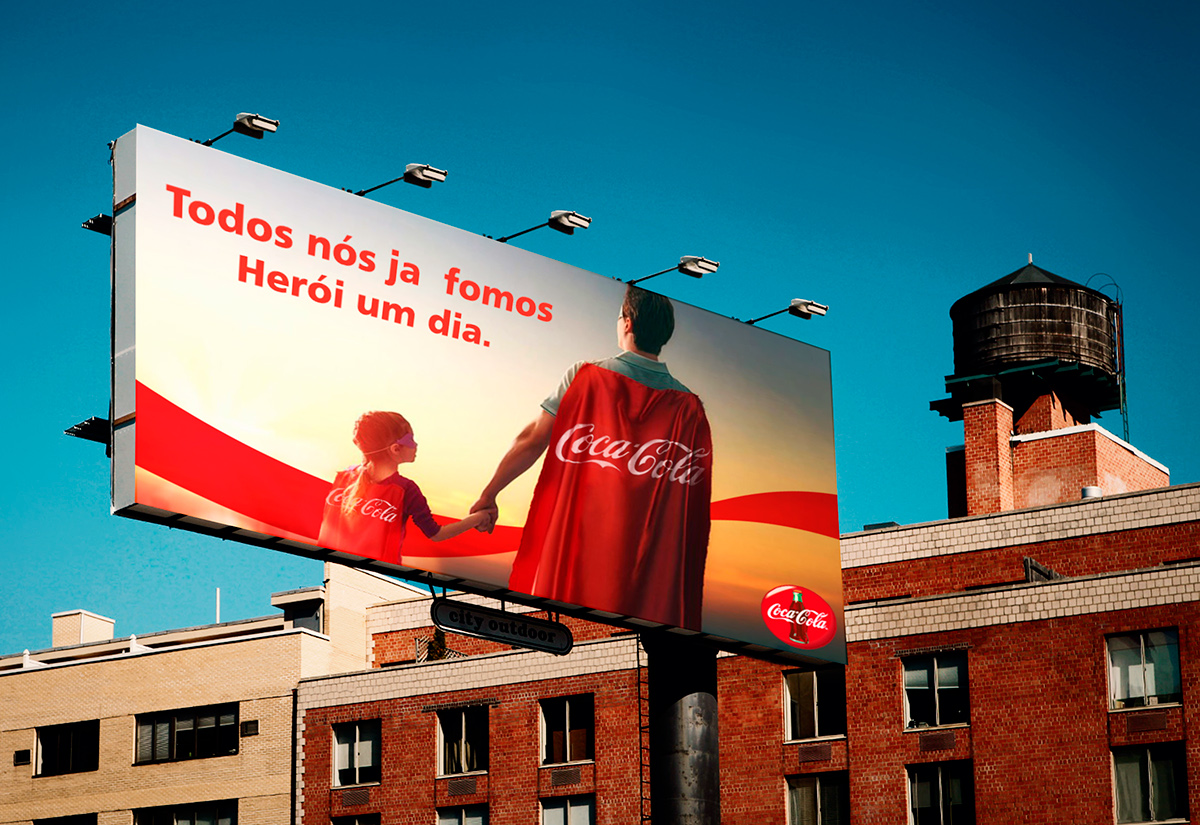 Coca Cola Mockup revista outidor