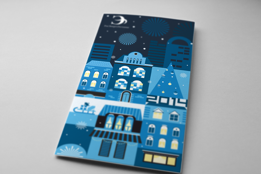 new year postcards design Новый год открытки дизайн синий энергетика