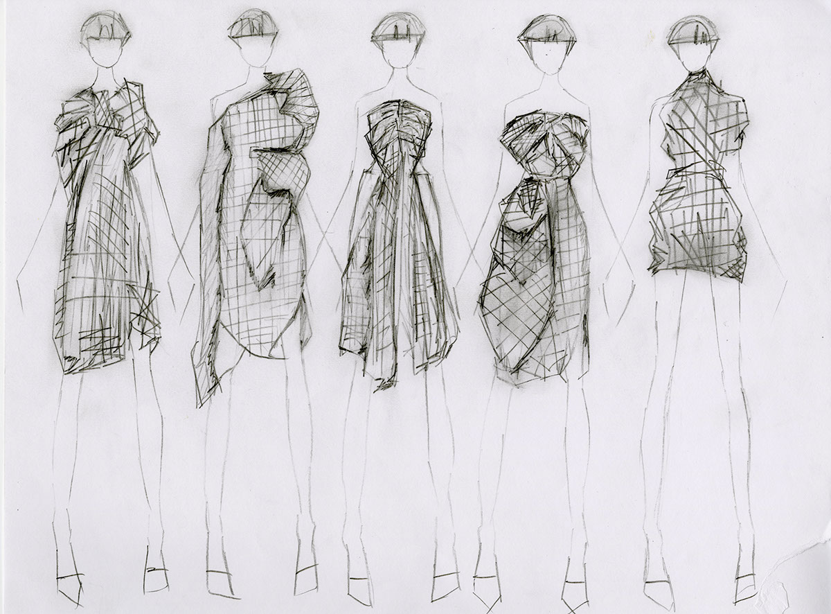 womenswear deconstruction Knottedfabric