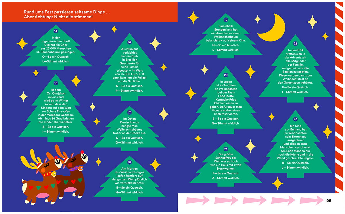 christmas design christmas illustration Santa Claus christmas Tree zeit leo editorial