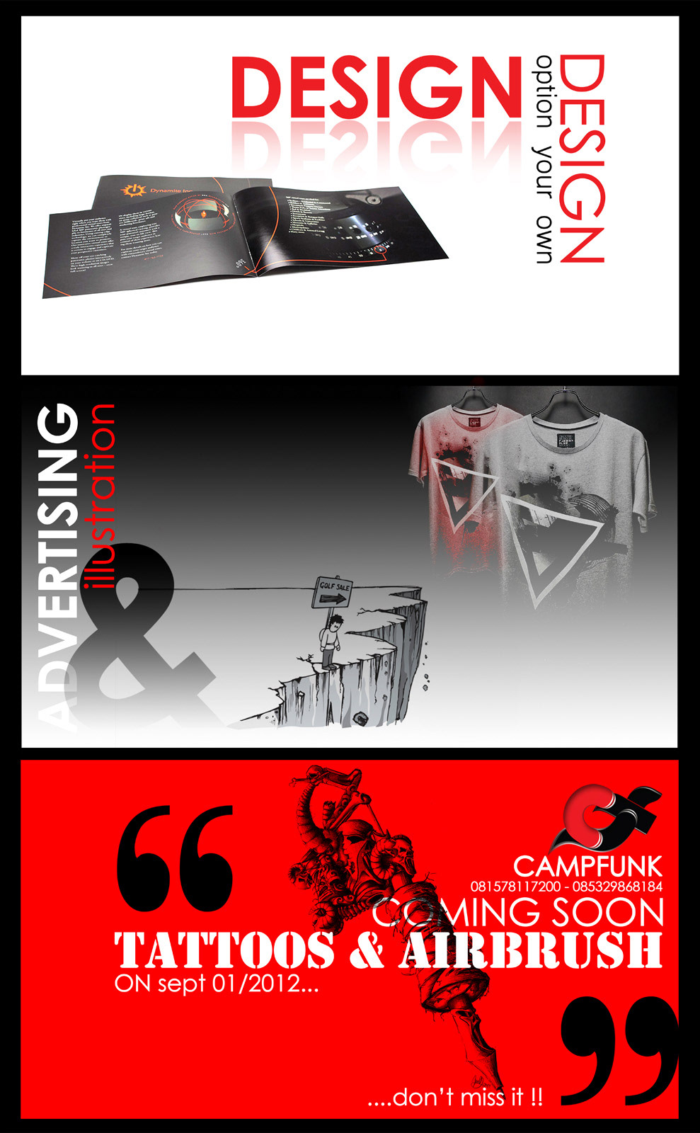 campfunk  logo iklan Promotion simple
