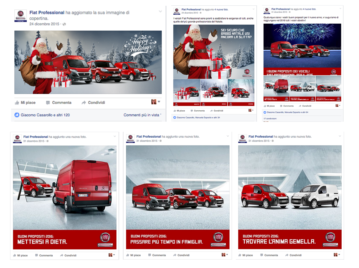 facebook real time social network posting plan content strategy fiat Lancia
