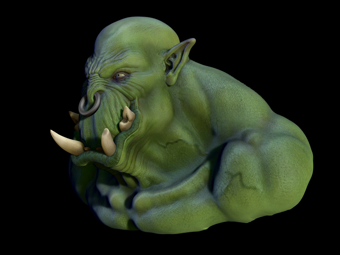 3D Character orc Zbrush 3D model