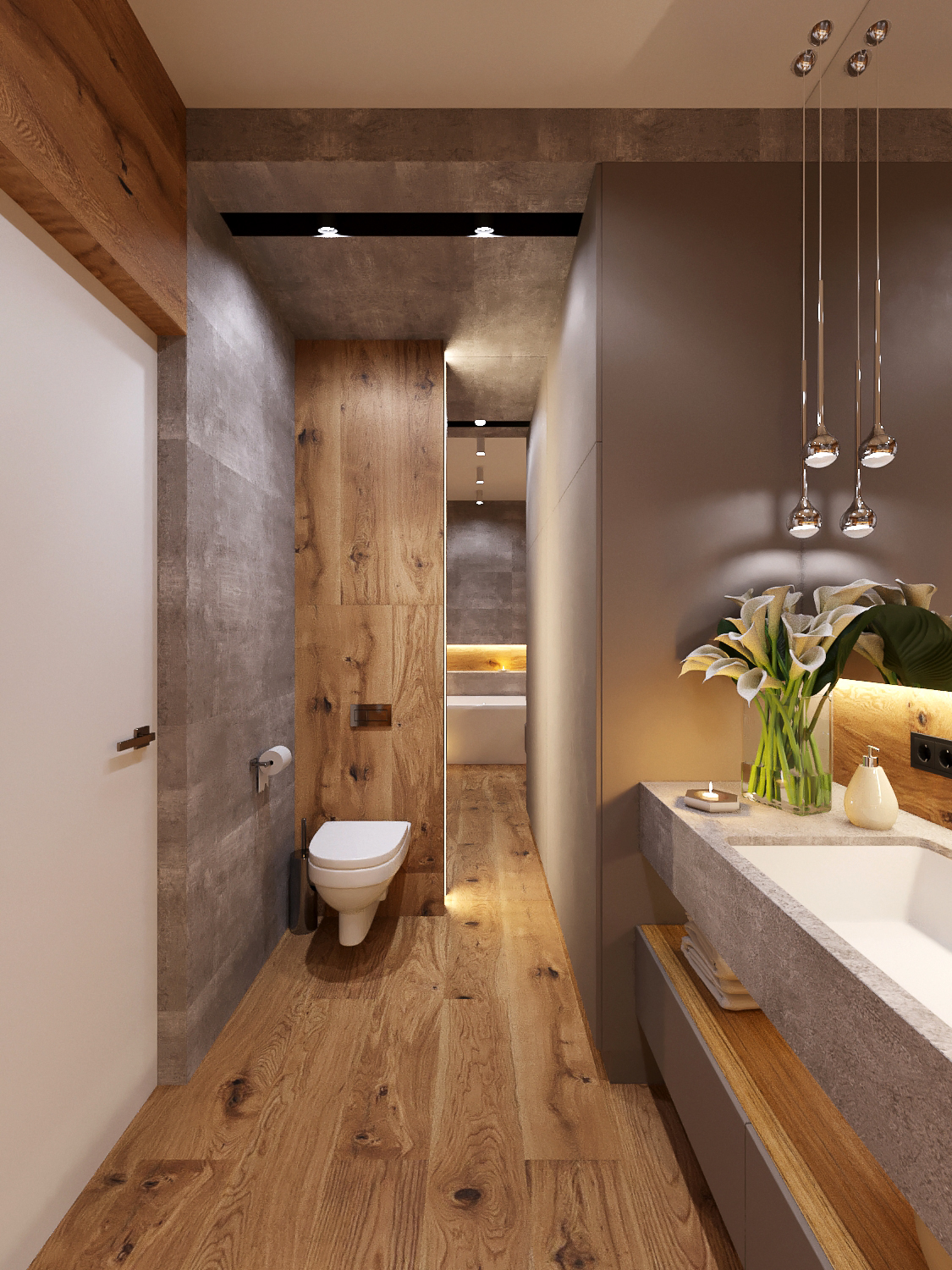 Bathroom interior design  Kiev on Behance