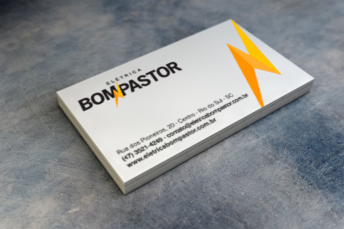rebranding elétrica bom pastor Nova marca design branding  logo card designer