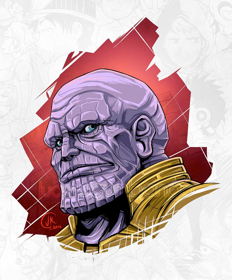 marvel diseño gráfico Ecuador arte digital Thanos ilustració graphic design  Drawing 