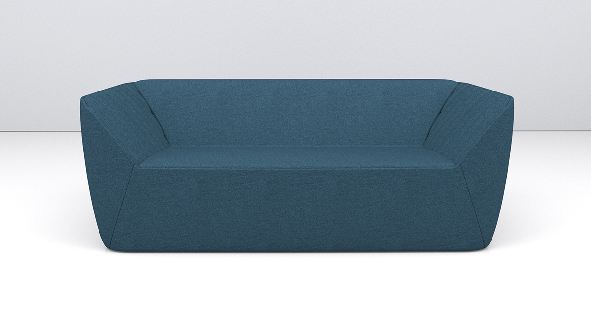 sofa armchair upholstered kvadrat chair