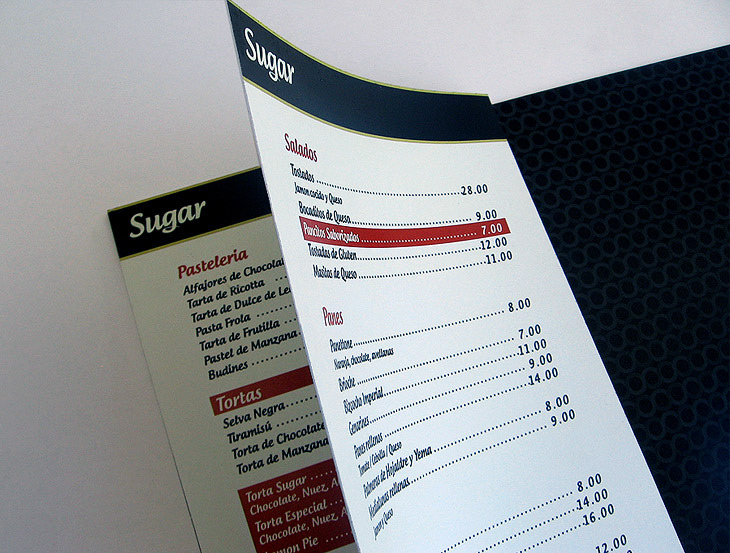sugar print Coffee brand graphic