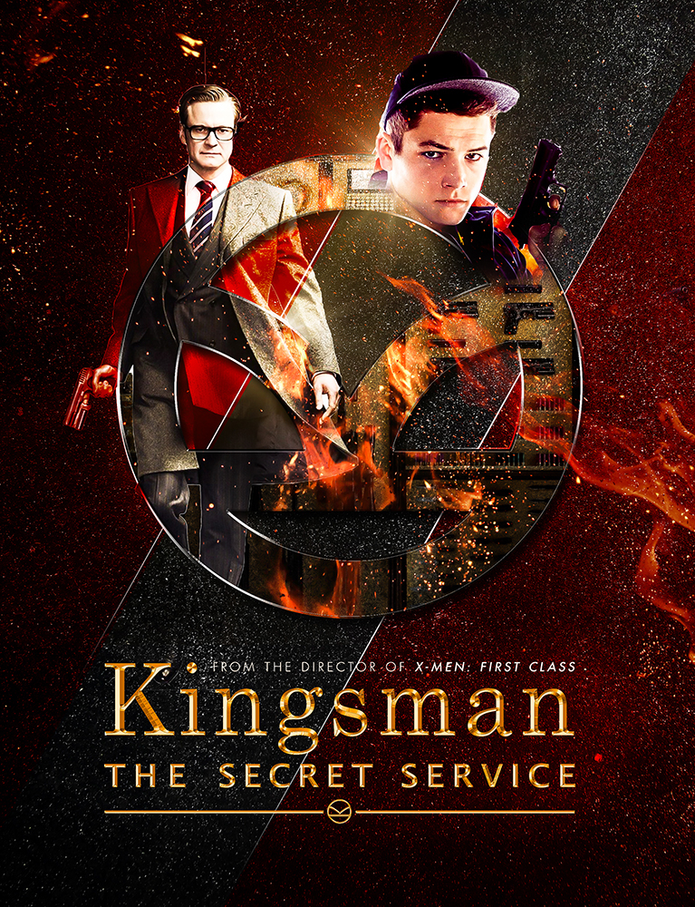 Kingsman movie poster graphics photoshop red dark awesome creative wow