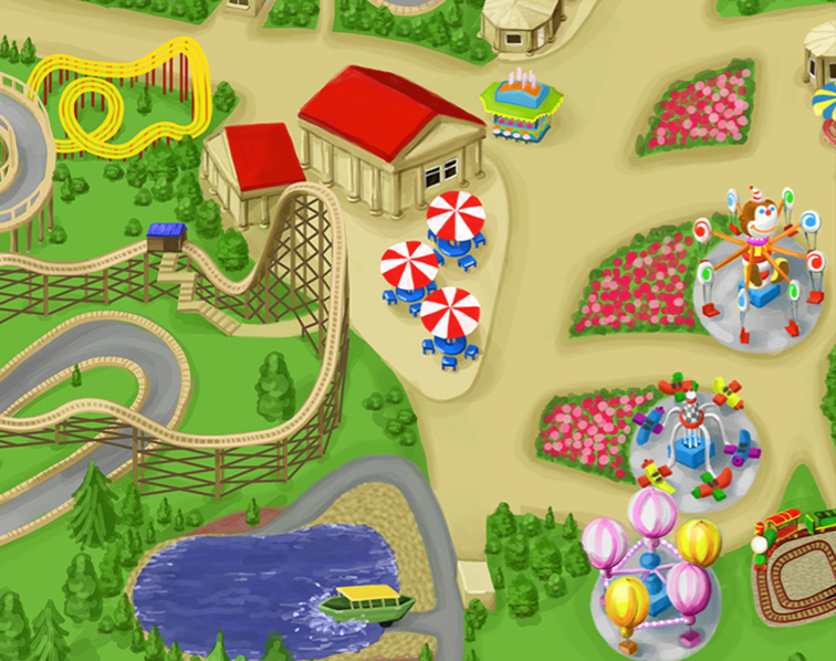 map mt olypmus drawings AMUSEMENT Park Sanja Ignjatovic roller coaster attractions rides Mapping