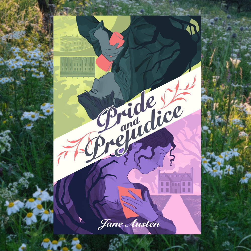 ILLUSTRATION  coverdesign book cover Pride and Prejudice Book Cover Design jane austen classic literature