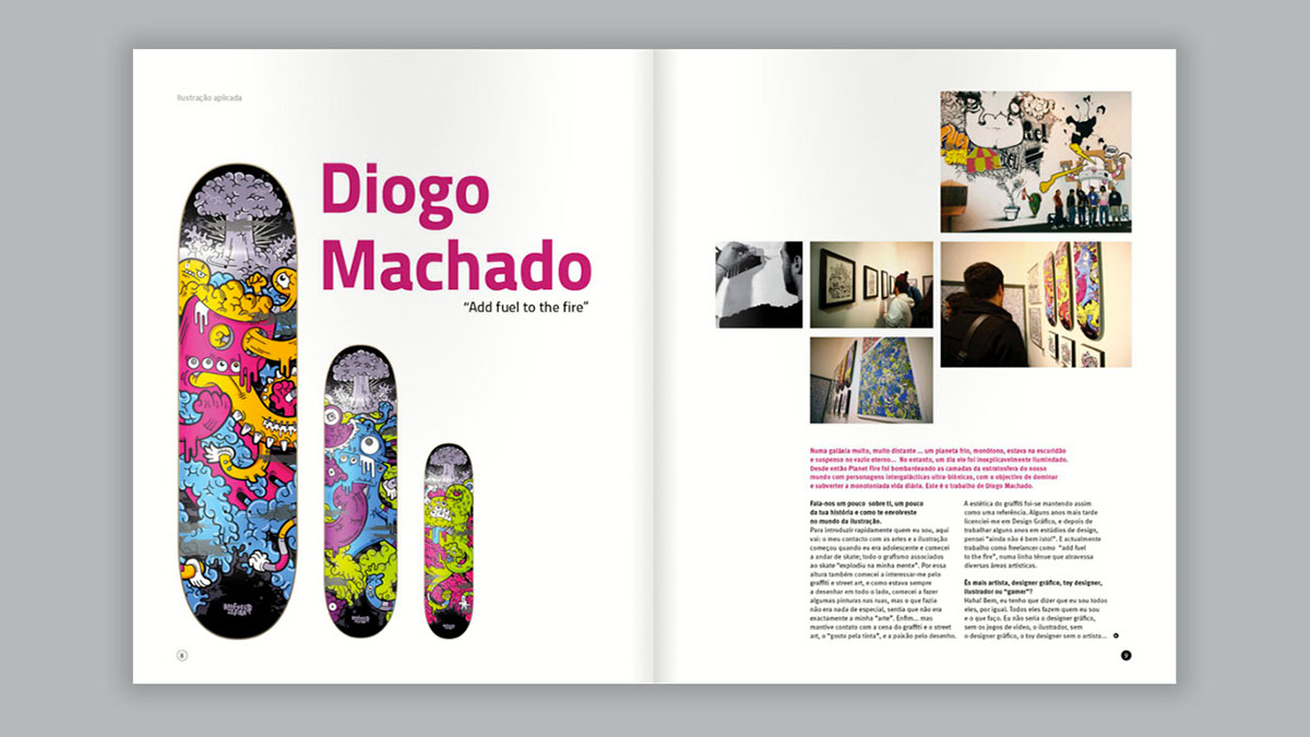 Ilustração magazine revista esad.cr ESAD Projecto educational Project
