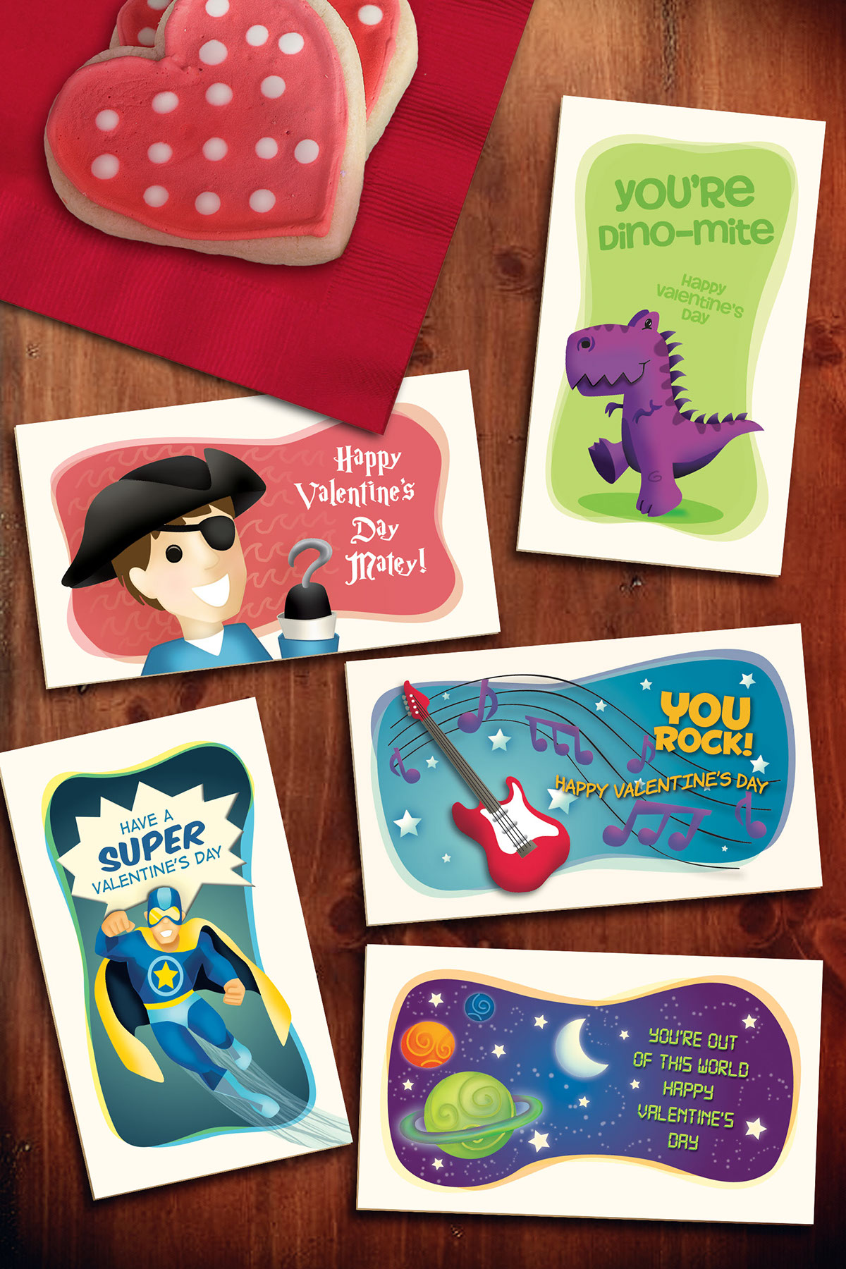 Valentine's cards greeting Valentine's Day