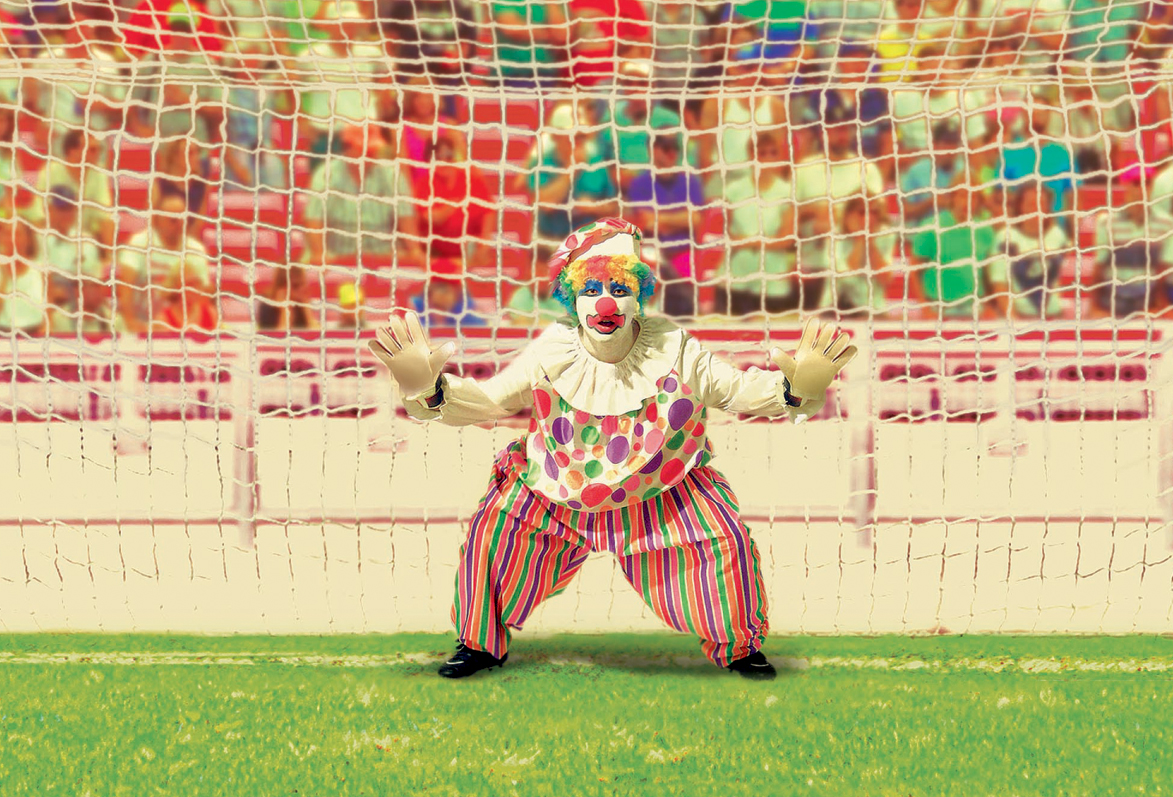 clown goalie Cannes visualization crafting idea inspiration manipulation creative football soccer ads Awards concept funny