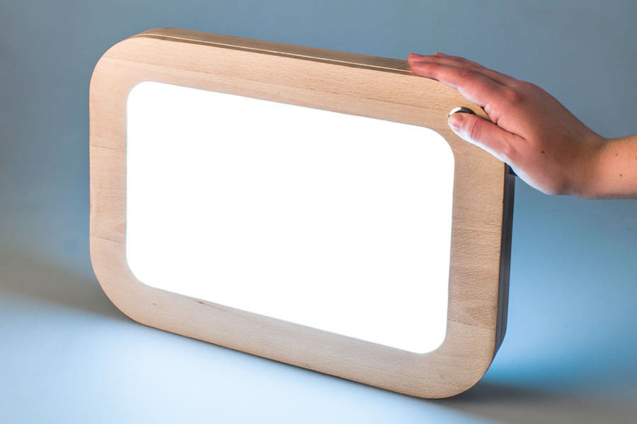 diseño design product producto woody light tablet madera wood led luz mesa tableta table