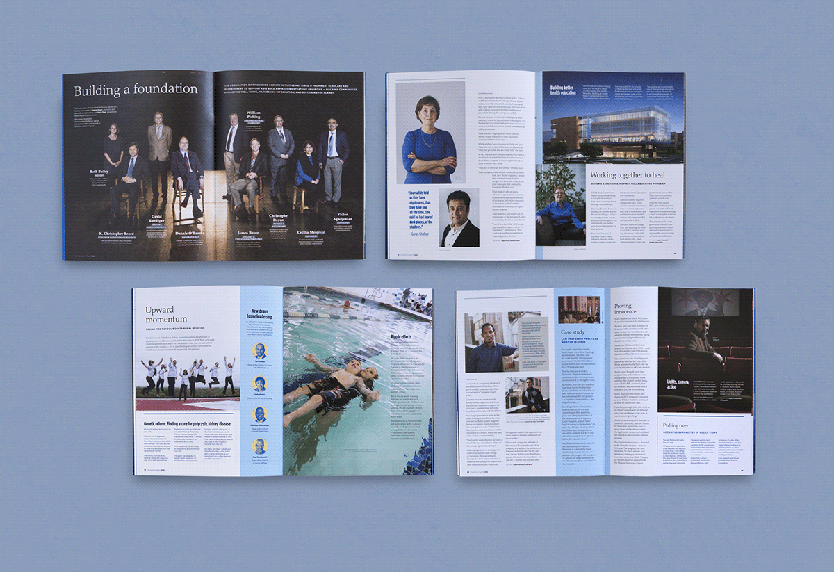 KU Blue publication design The University of Kansas
