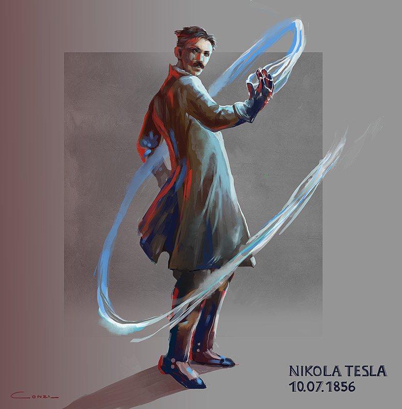 Nikola Tesla on Behance