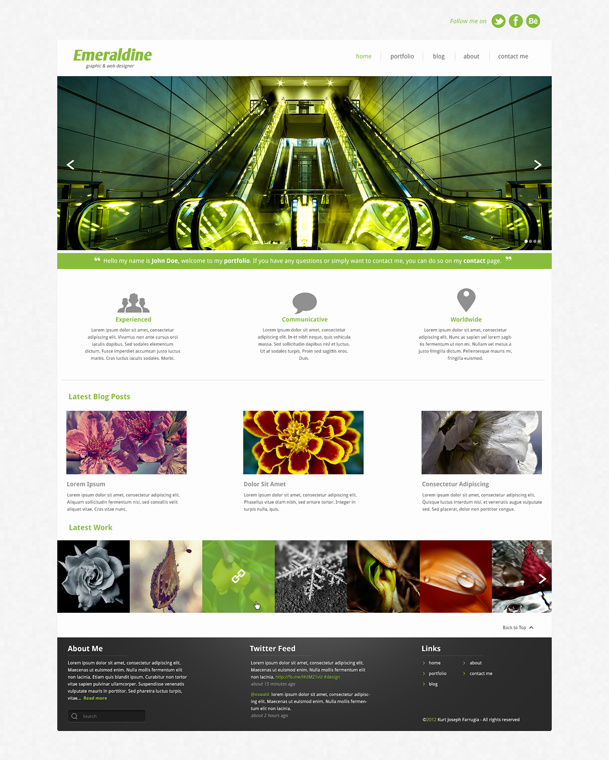 Web  design  web design template  kjf emeraldine Theme