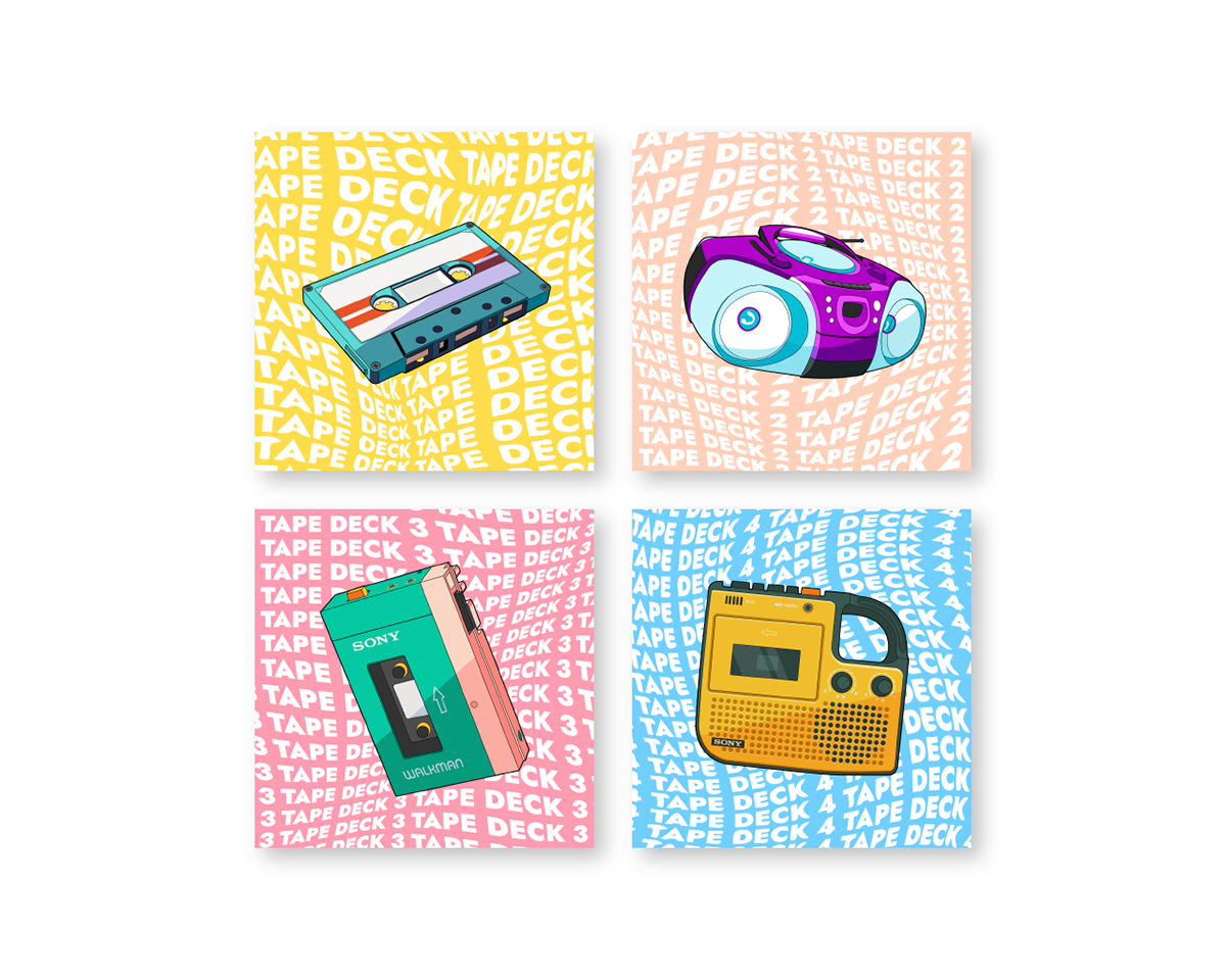 cassette deck music player playlist tape walkman