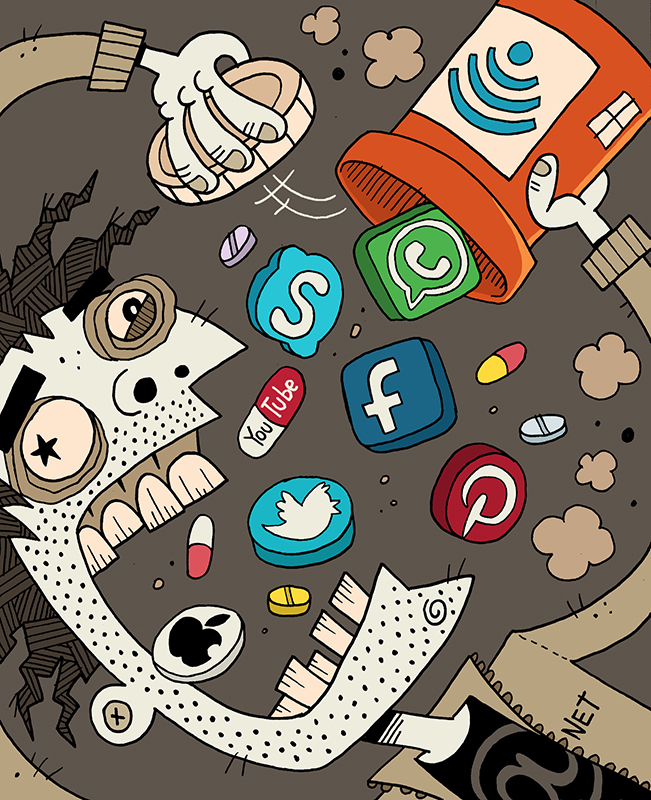 Internet social media networking addiction psychology facebook twitter youtube