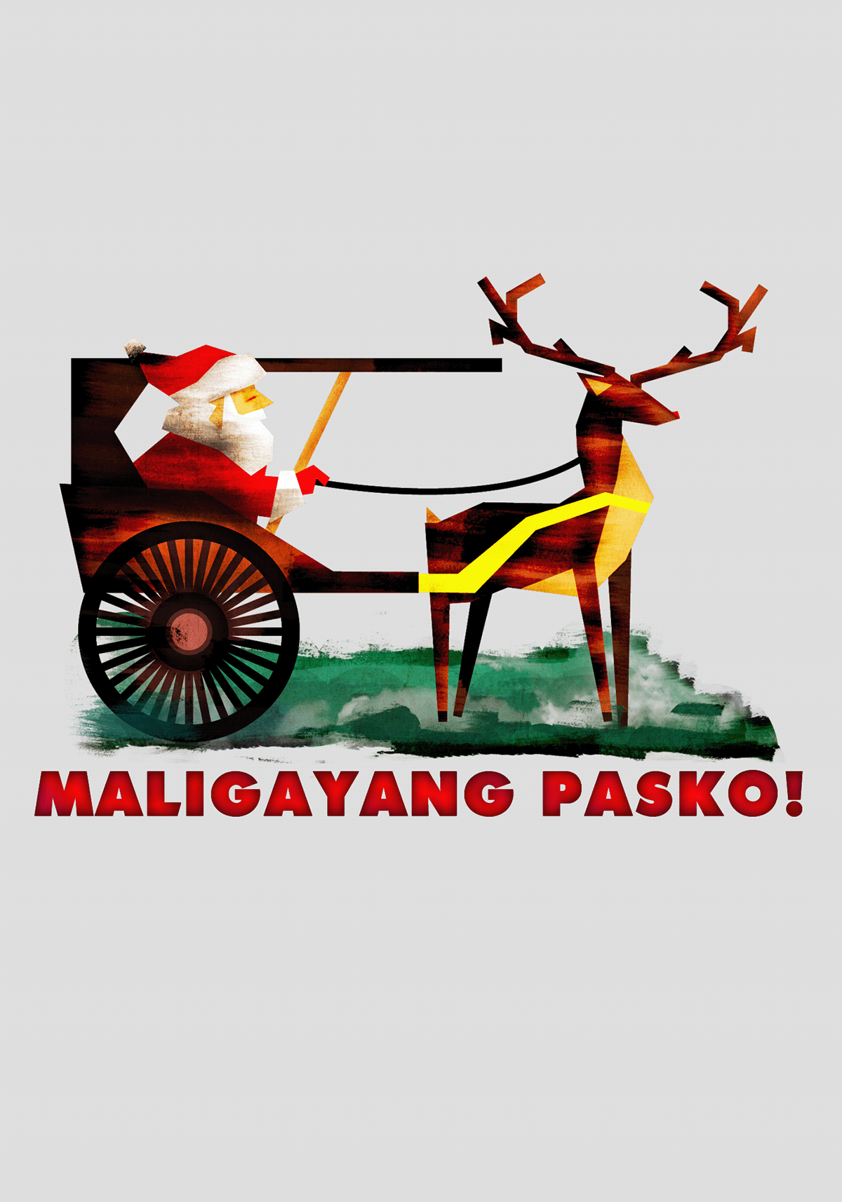 reindeer santa filipino Pinoy calesa kalesa horse tradition Christmas pasko paskong pinoy contemporary