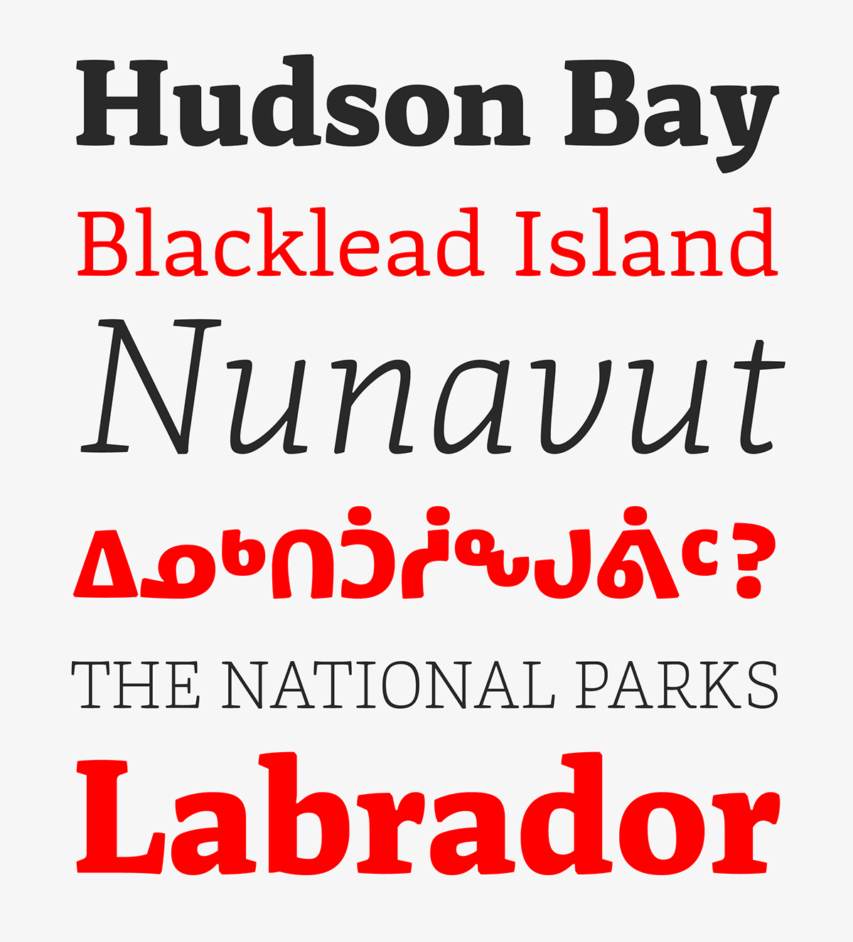 type design inuktitut syllabics multi-script