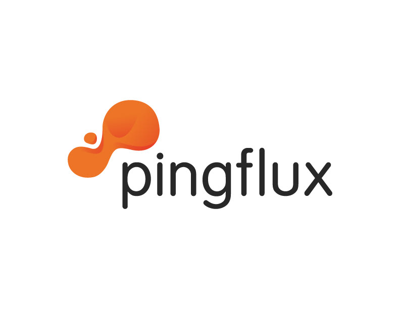 logo brand Business Cards ping flux
