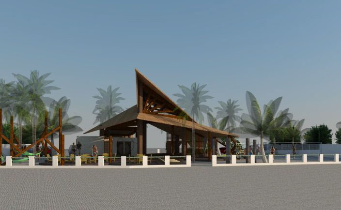 arquitectura Tropical Beach Construction restaurant