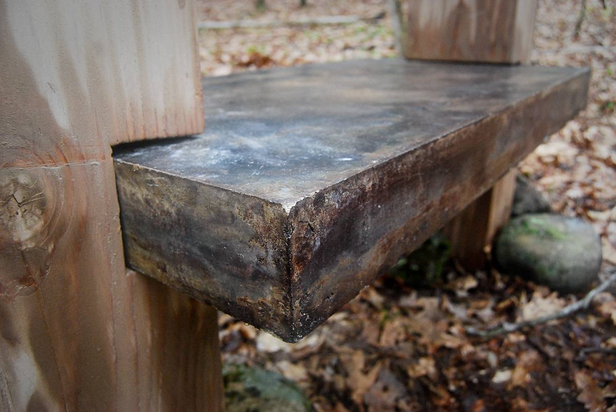 woods Poetry  concrete timbers risd furniture sculpture chair