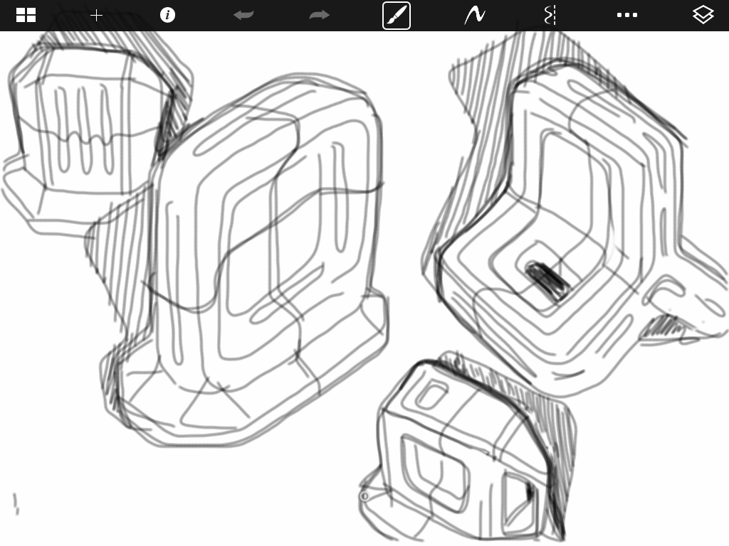 sketch iPad product concept sketchbook wacom bamboo sketchbook pro Procreate car automotive   athletic sneaker watch footwear