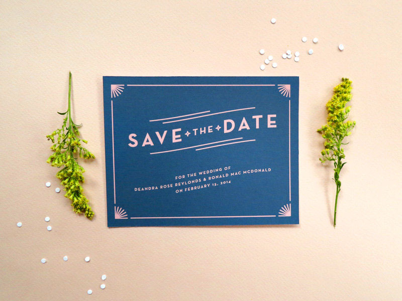 wedding Invitation save the date suite design tortoise belly