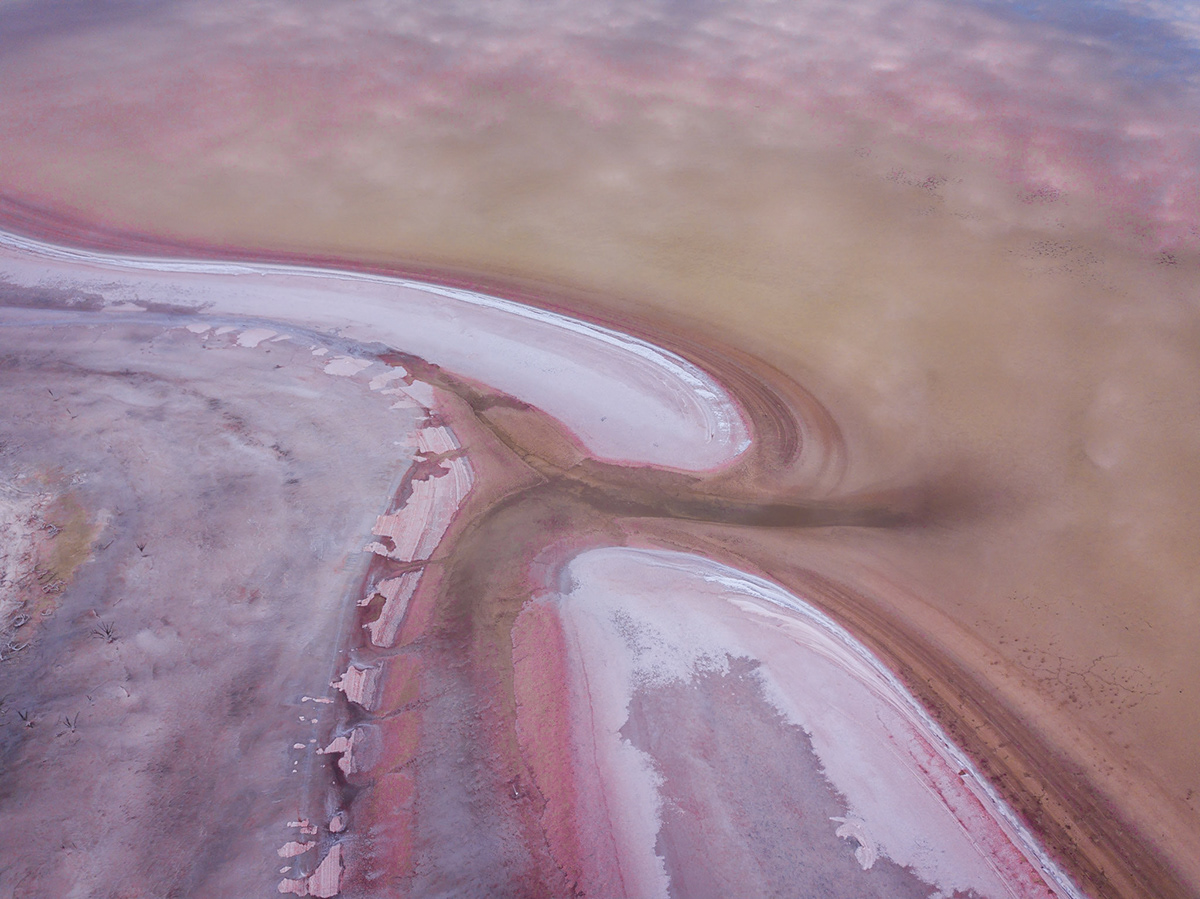 Australia drone salt lakes
