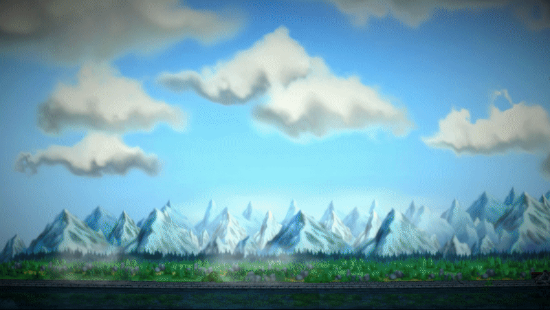 2D background Castle environment game design  Level Design medieval mountains texture unity