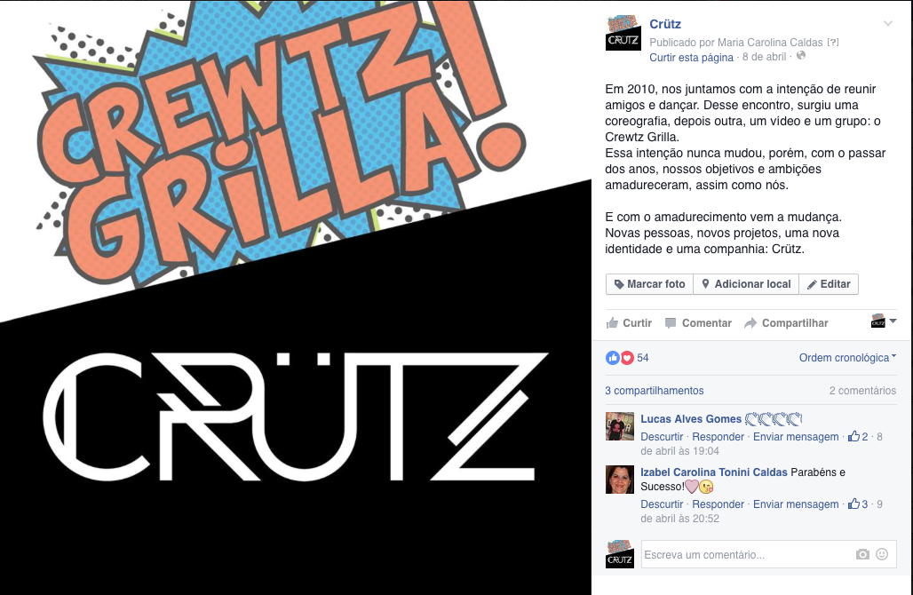 Adobe Portfolio Crütz dança identidade visual companhia hip hop danças urbanas DANCE   dance company Brasil logo