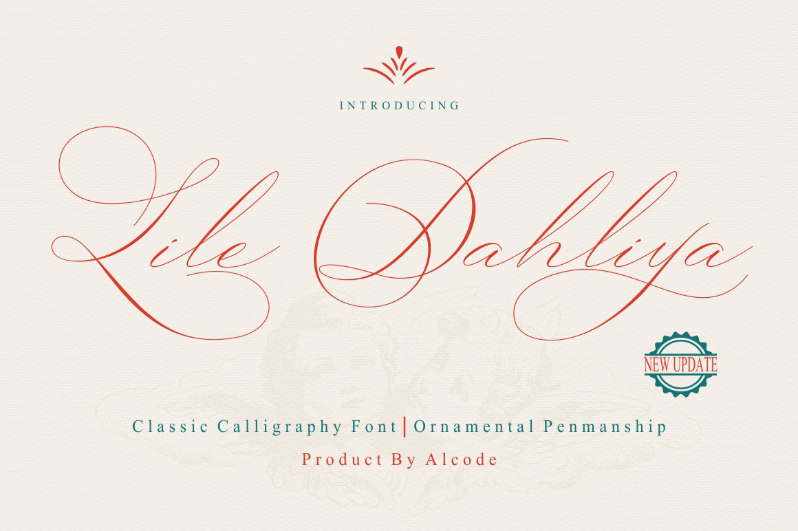 Classic font Calligraphy   italic alcode creative market penmanship Script Beautiful certificate