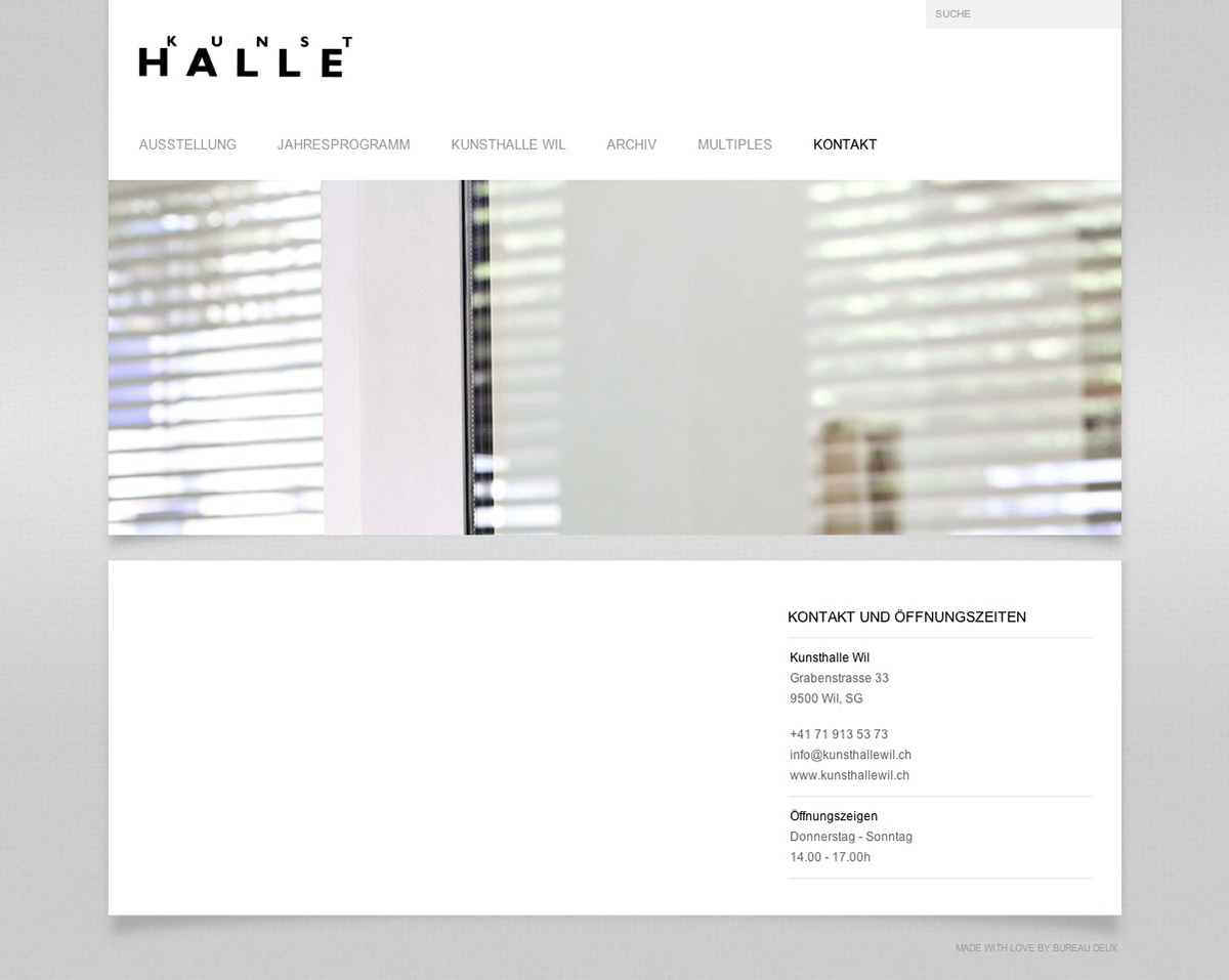 Website Webdesign Layout Whitespace wil art artgallery gallery homepage