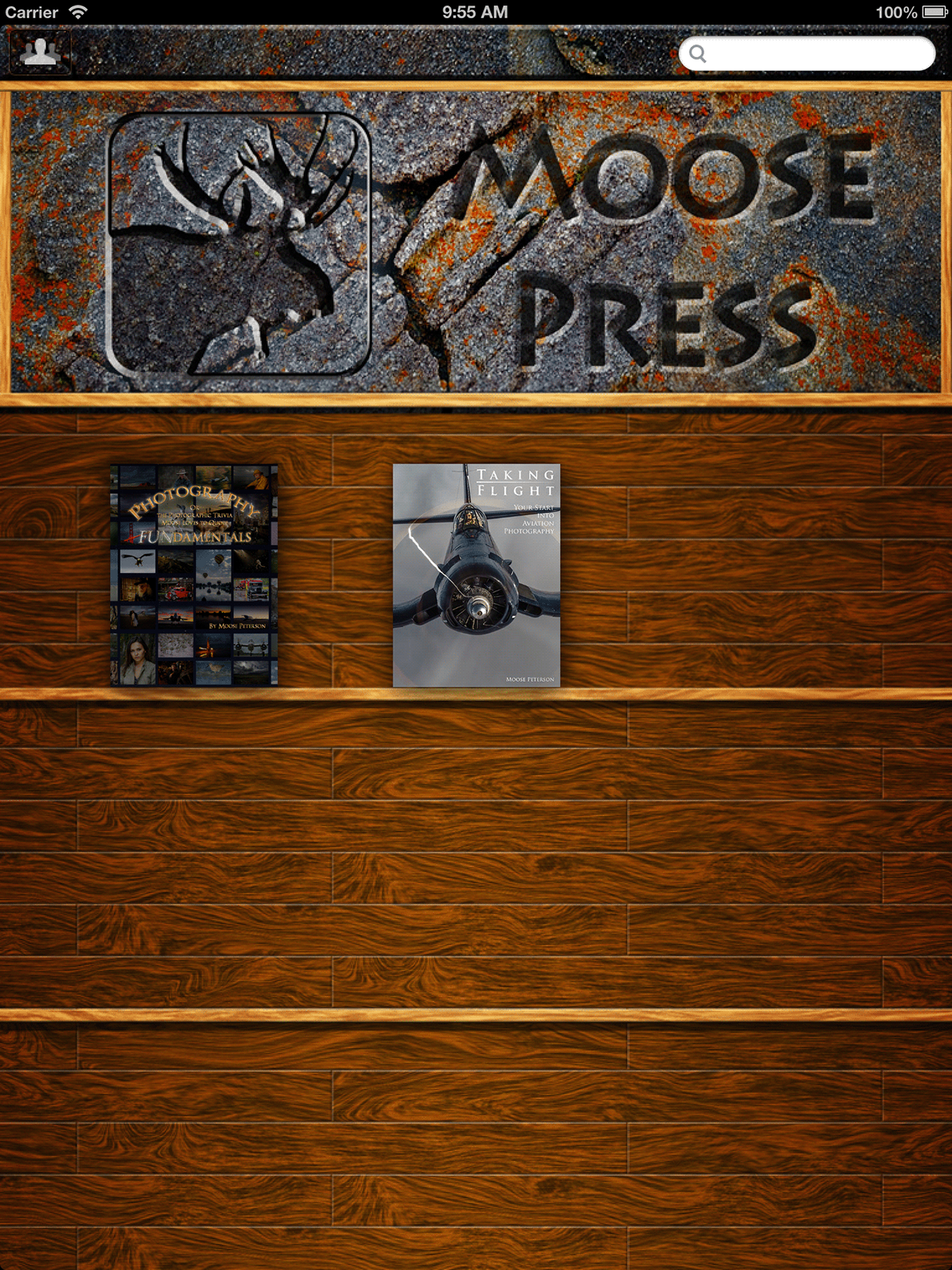 Moose Press Moose Peterson Taking Flight Photography FUNdamentals app book